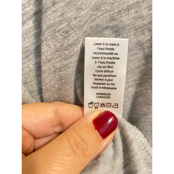 NWT ATM Anthony Thomas Melillo Pima Cotton V-Neck T-Shirt in heather grey sz. S - Picture 11 of 13